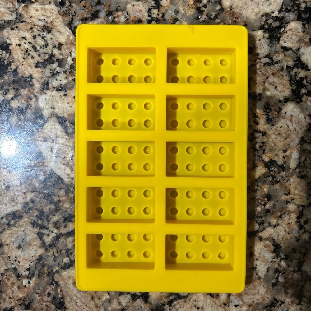 Lego Yellow Silicone Brick Mold
